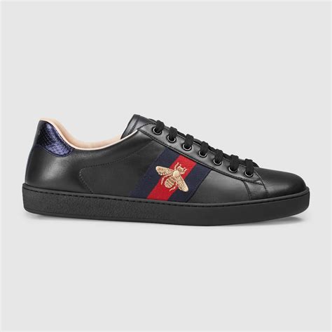 gucci ace sneakers blue red|men's black gucci sneakers ace.